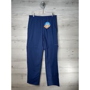 Columbia PFG Pants Mens Medium 34L Blue Nylon UPF 50 Convertible Hiking Fishing